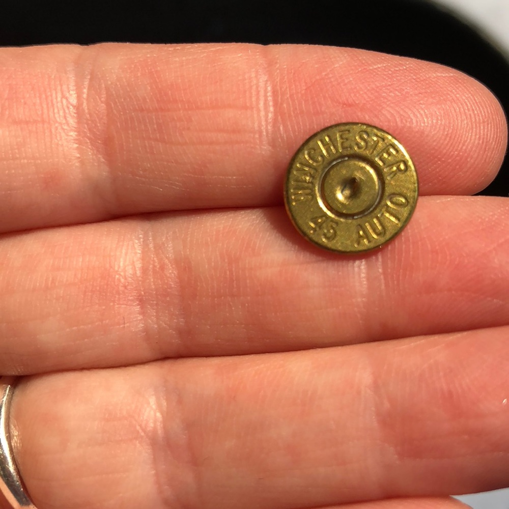 Bullet casing stud earrings - Picture 4 of 4